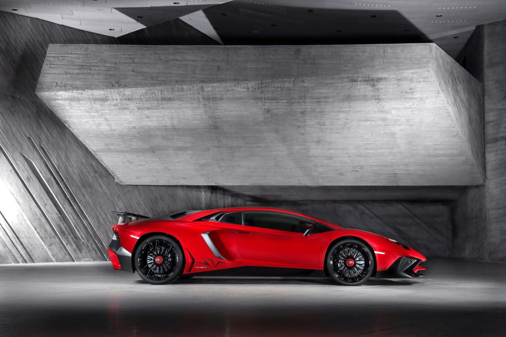 The Aventador LP 750-4 SV is good for 750 hp making it the fastest production Lambo ever