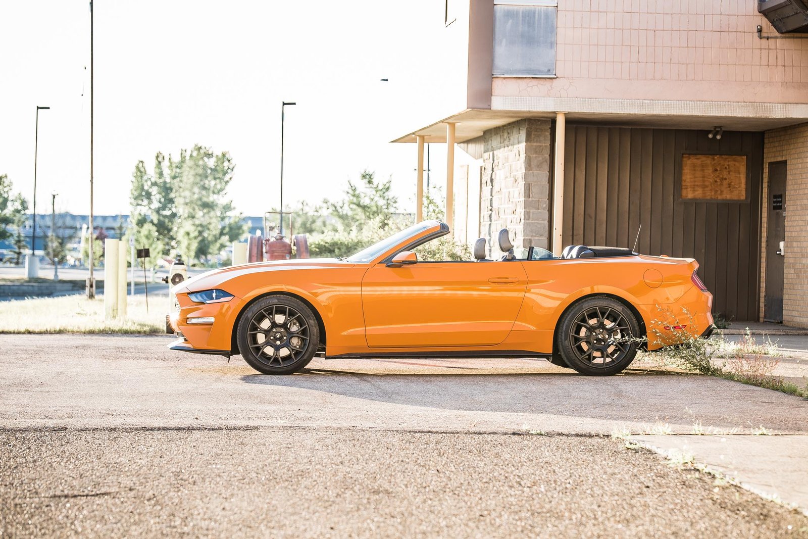 Orange Crush 2019 Ford Mustang 2.3 Ecoboost in photos